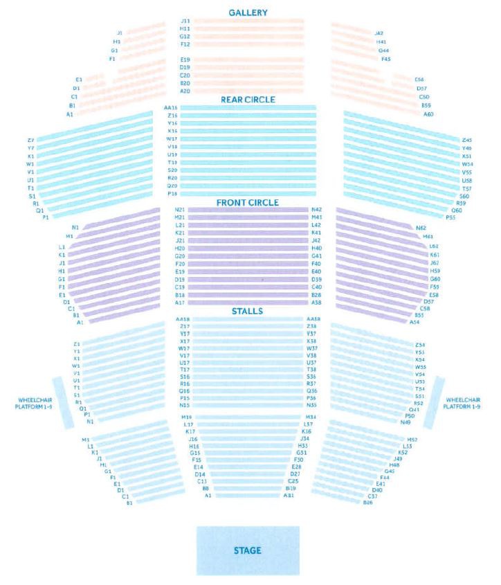 Usher Hall Stalls Seating Plan Usher Hall Stalls Seating Plan