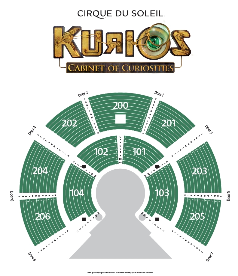 kurios cabinet of curiosities dallas tickets arlington grand chapiteau at lone star park seating chart